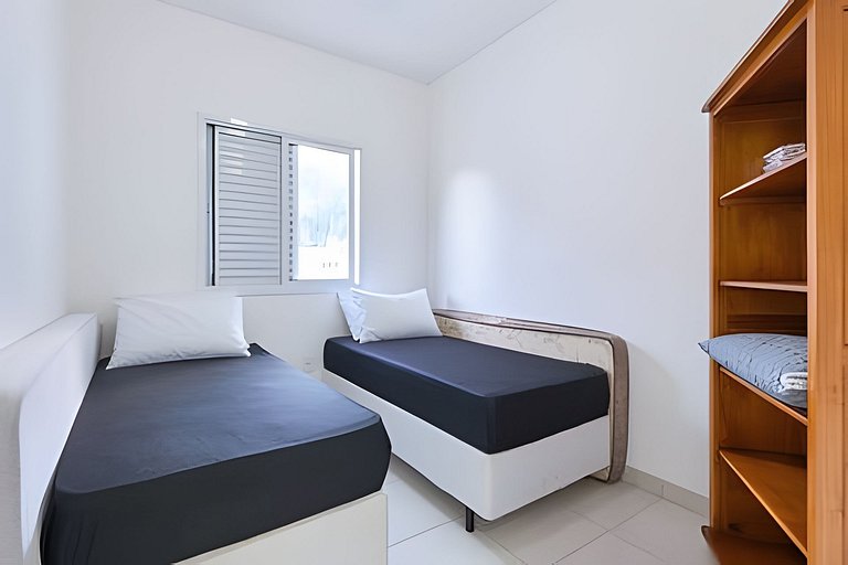Praia Grande 450m LAZER completo/ piscina/sauna