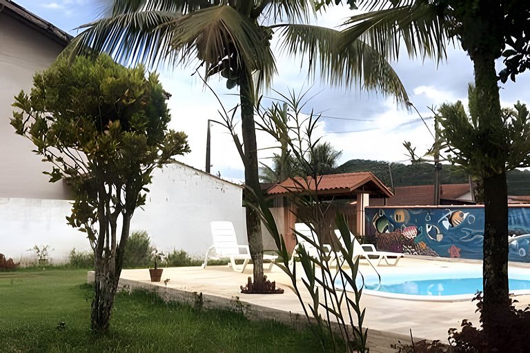 PIScina 4 Dorm/ 400 metros da Praia Perequê-Açú