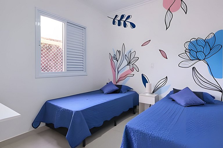 Orla do Itaguá 500m/ Varanda Gourmet/Wi-Fi/Piscina