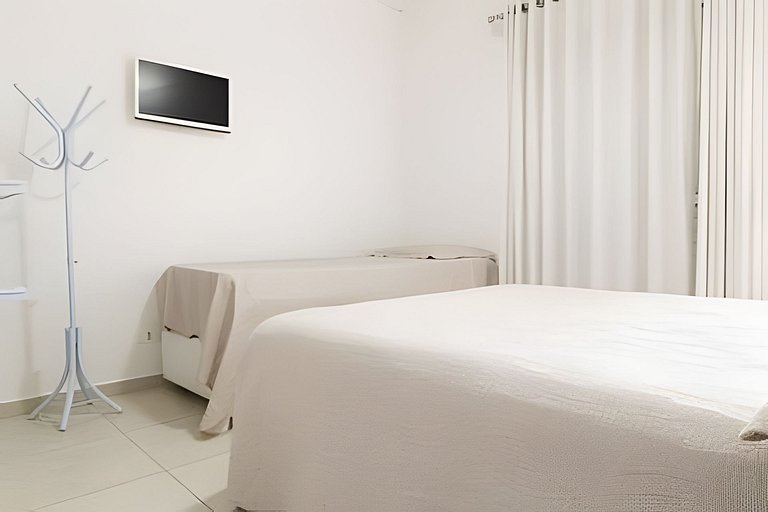 Incrível Apto Perequê Açú-Ar e Wi-Fi - 300m Praia
