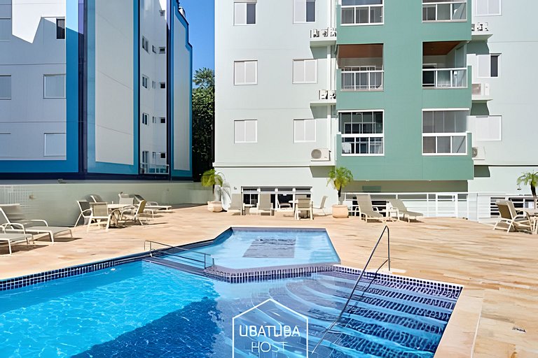 300 m Praia Grande -  2dorms - wi-fi - Jequitibá