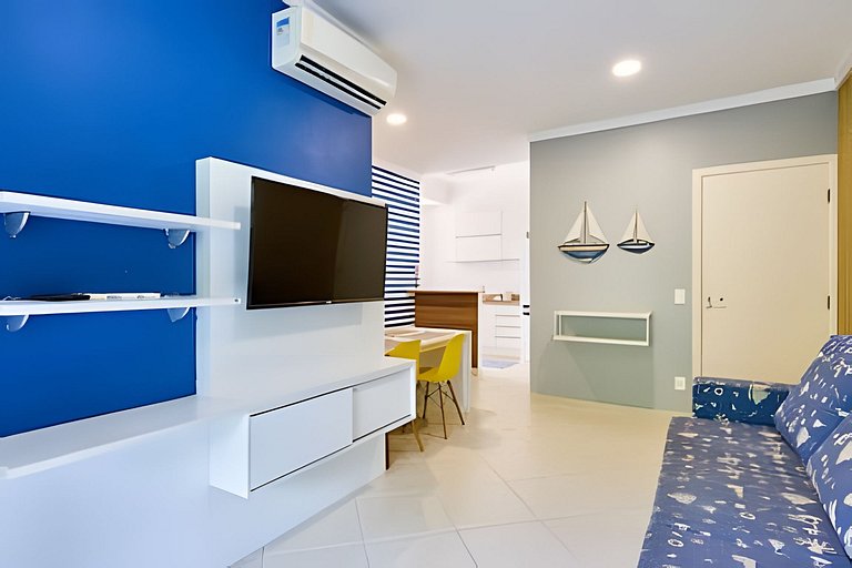 300 m Praia Grande -  2dorms - wi-fi - Jequitibá