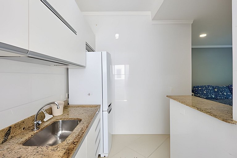 300 m Praia Grande -  2dorms - wi-fi - Jequitibá