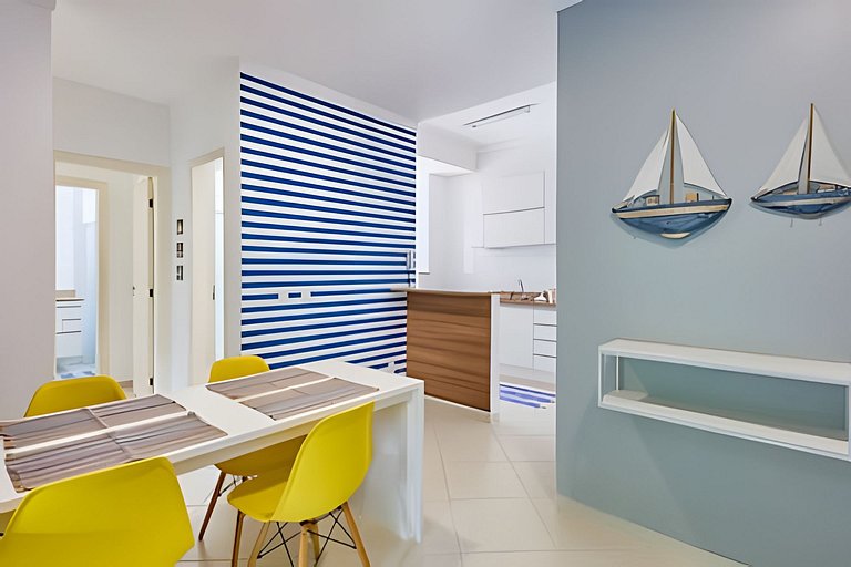 300 m Praia Grande -  2dorms - wi-fi - Jequitibá