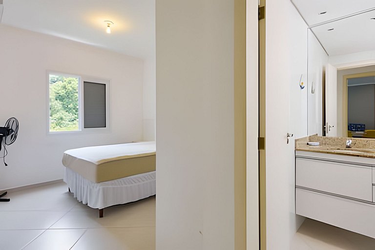 300 m Praia Grande -  2dorms - wi-fi - Jequitibá