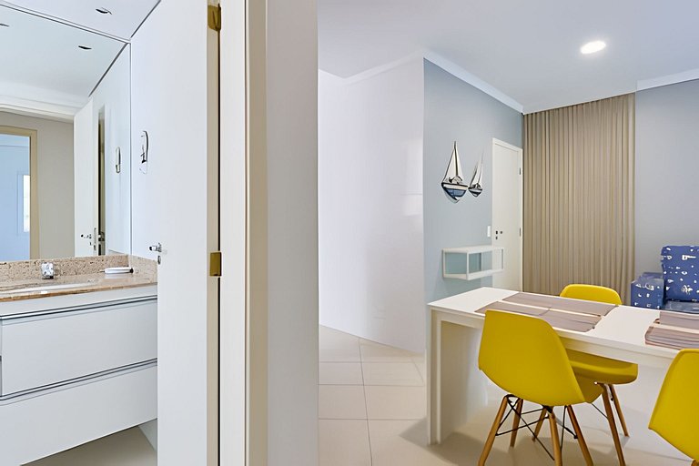 300 m Praia Grande -  2dorms - wi-fi - Jequitibá