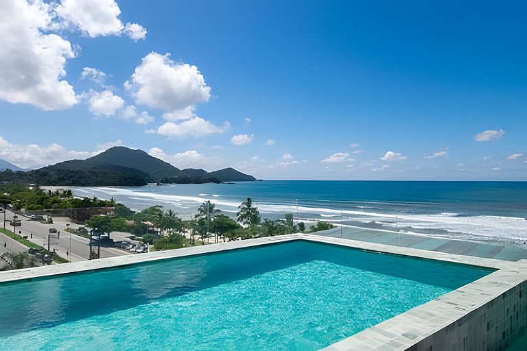 Incrível apto Vista para o Mar  Praia Grande - Uba