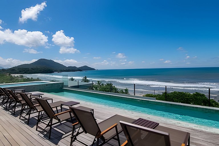 Incrível apto Vista para o Mar  Praia Grande - Uba