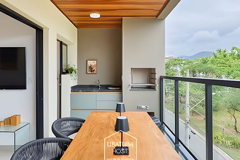 Maravilhoso apartamento em Ubatuba - 300m da orla