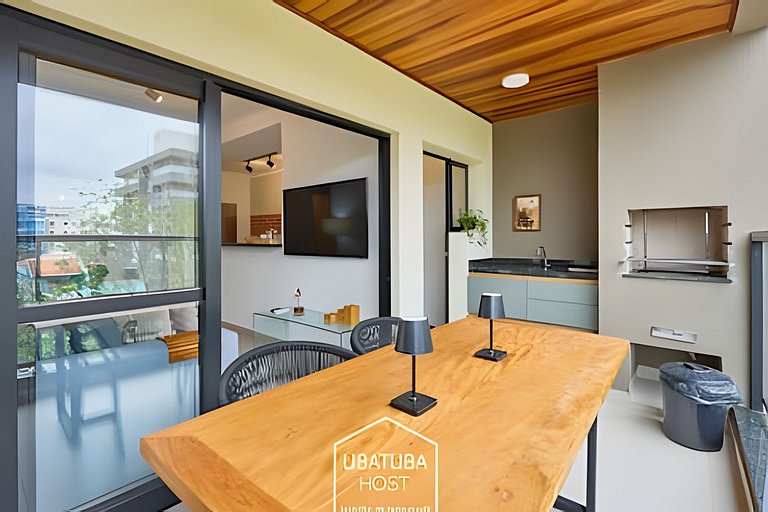 Maravilhoso apartamento em Ubatuba - 300m da orla