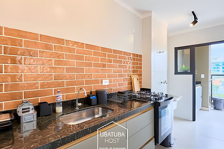 Maravilhoso apartamento em Ubatuba - 300m da orla