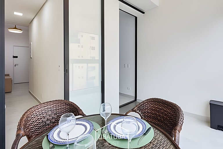Loft  luxo próximo do Mar na Praia Grande - Ar/WF