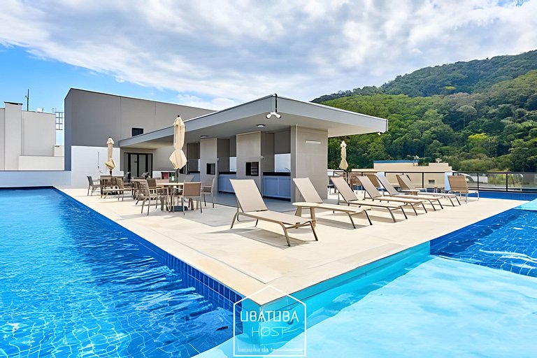 Loft  luxo próximo do Mar na Praia Grande - Ar/WF