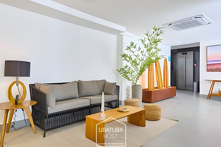 Loft  luxo próximo do Mar na Praia Grande - Ar/WF