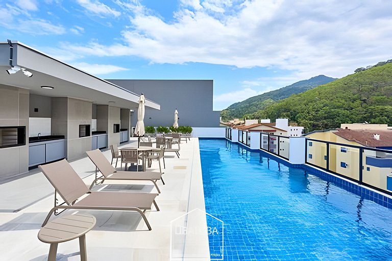 Loft  luxo próximo do Mar na Praia Grande - Ar/WF