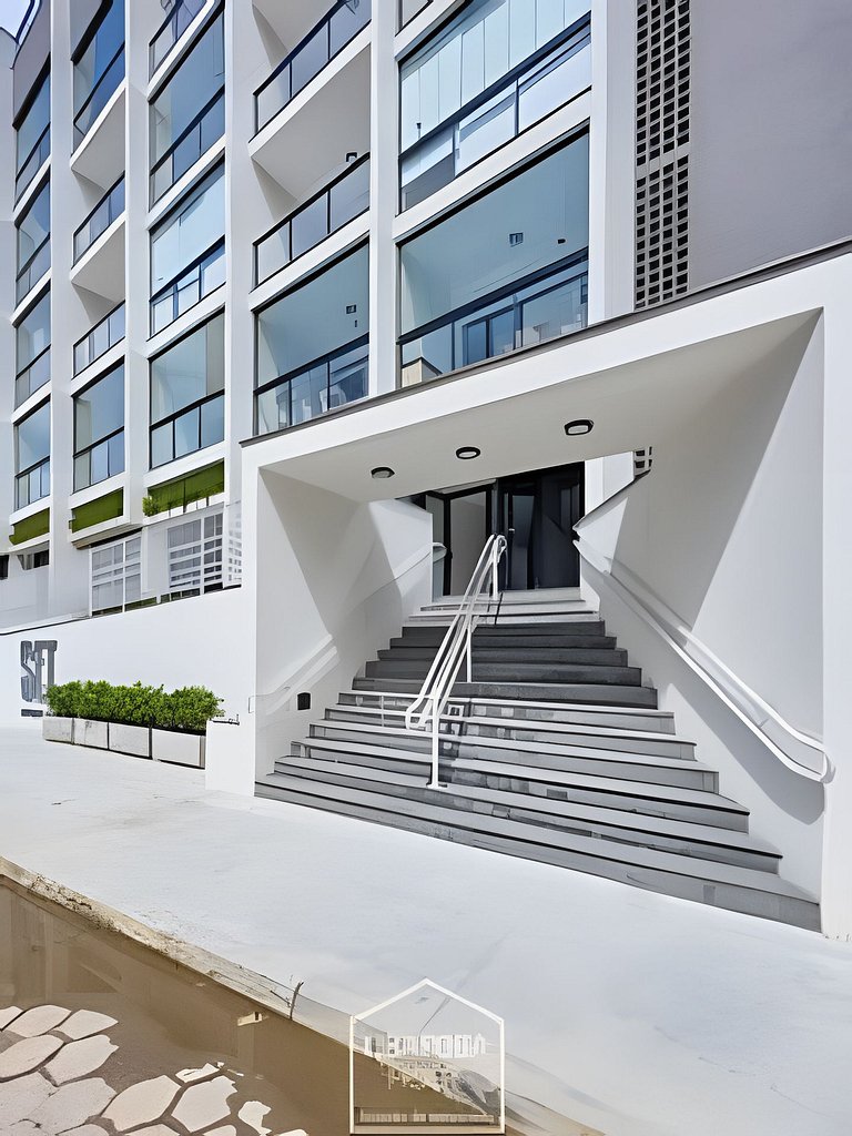 Loft  luxo próximo do Mar na Praia Grande - Ar/WF