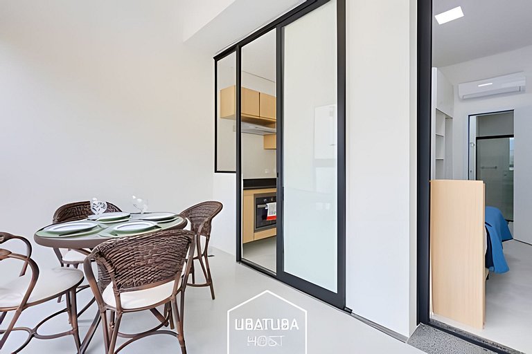 Loft  luxo próximo do Mar na Praia Grande - Ar/WF