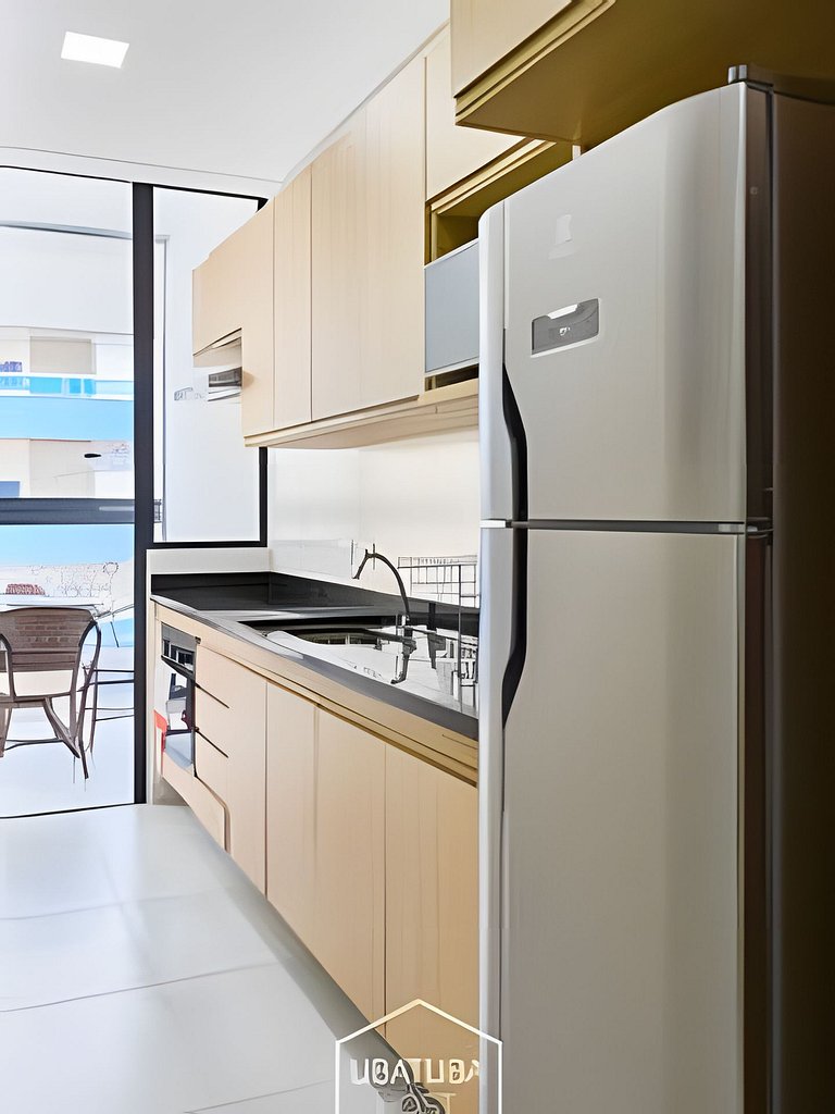 Loft  luxo próximo do Mar na Praia Grande - Ar/WF