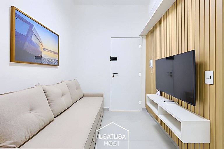 Loft  luxo próximo do Mar na Praia Grande - Ar/WF