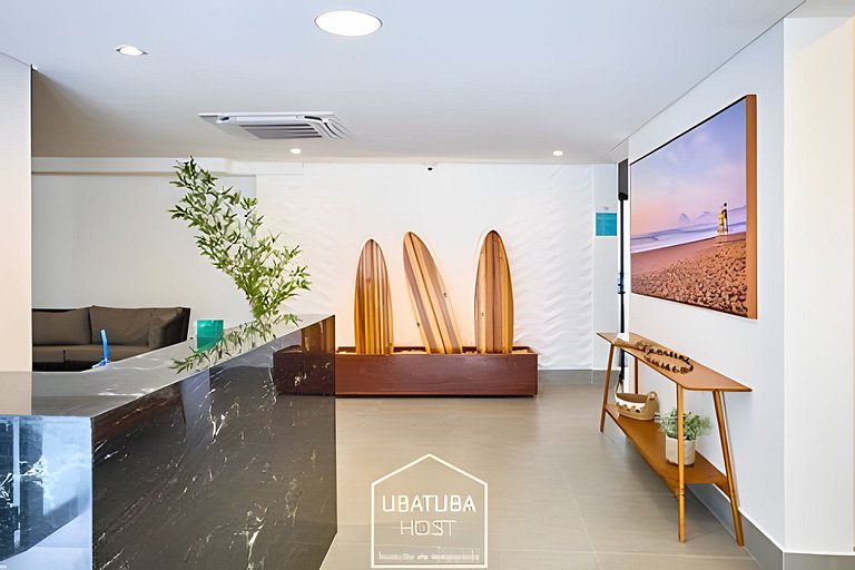 Loft  luxo próximo do Mar na Praia Grande - Ar/WF