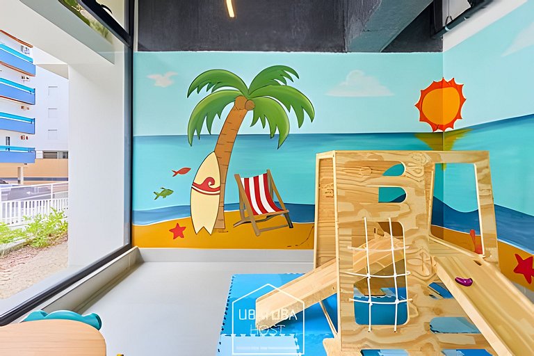 Loft  luxo próximo do Mar na Praia Grande - Ar/WF