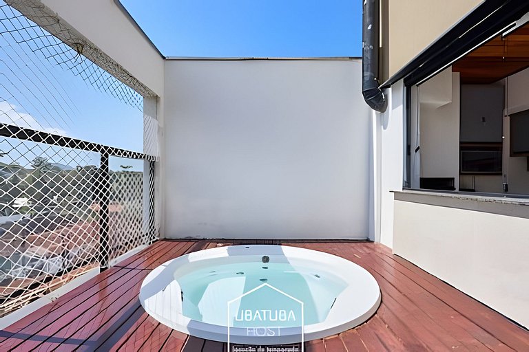 Cobertura c/Jacuzzi • Vista Incrível • 100m do Mar