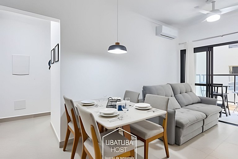 2 Quartos c/ Ar + Varanda Gourmet •Piscina e Sauna