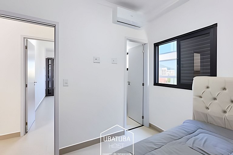2 Quartos c/ Ar + Varanda Gourmet •Piscina e Sauna