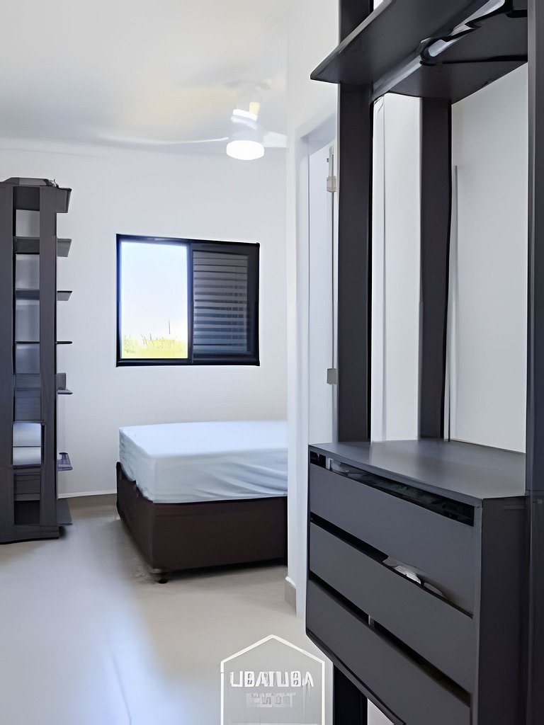 2 Quartos c/ Ar + Varanda Gourmet •Piscina e Sauna