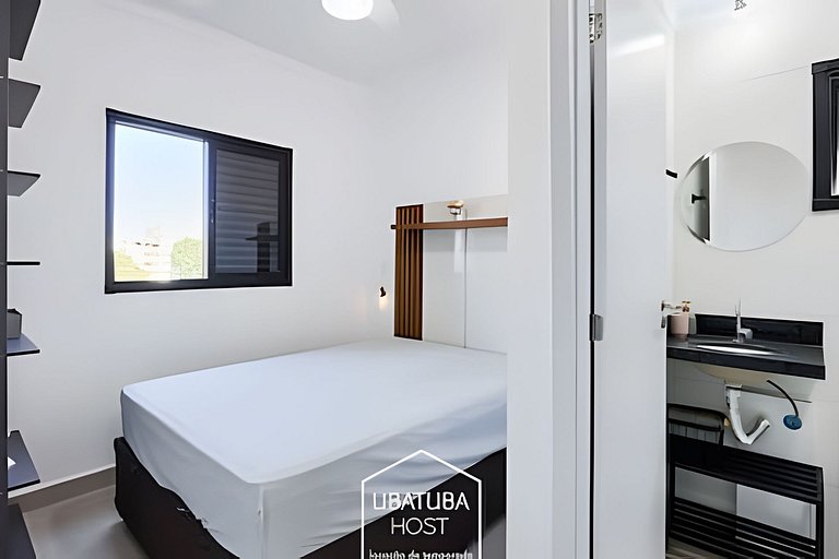 2 Quartos c/ Ar + Varanda Gourmet •Piscina e Sauna