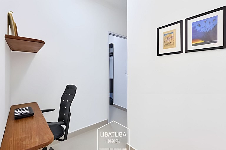 2 Quartos c/ Ar + Varanda Gourmet •Piscina e Sauna
