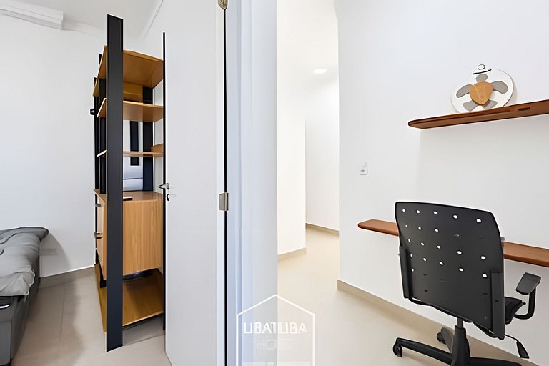 2 Quartos c/ Ar + Varanda Gourmet •Piscina e Sauna