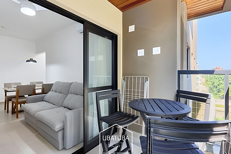 2 Quartos c/ Ar + Varanda Gourmet •Piscina e Sauna