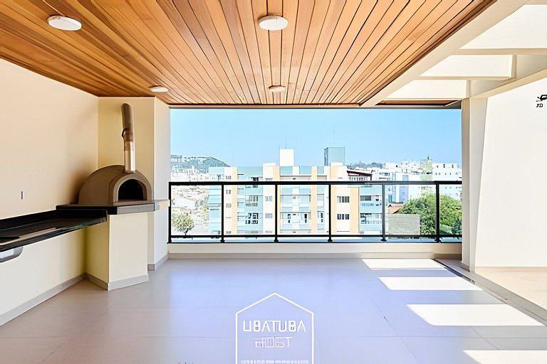 2 Quartos c/ Ar + Varanda Gourmet •Piscina e Sauna
