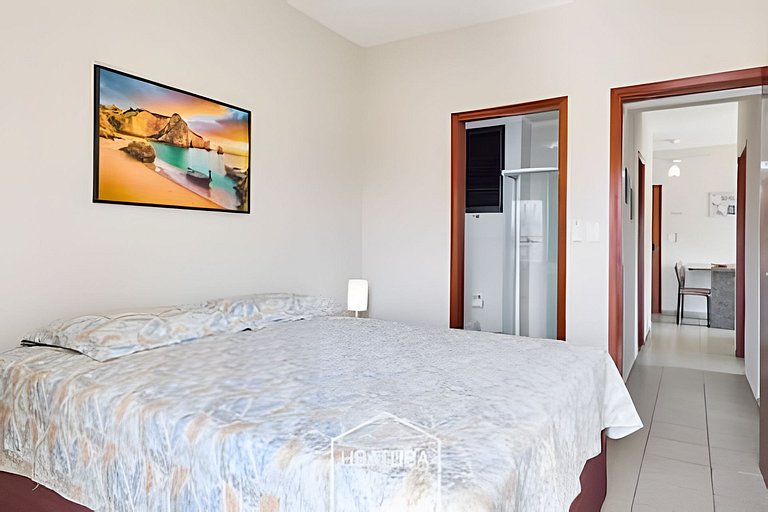 Frente Mar - Praia Grande - Ar - 2dorms - 1 vaga